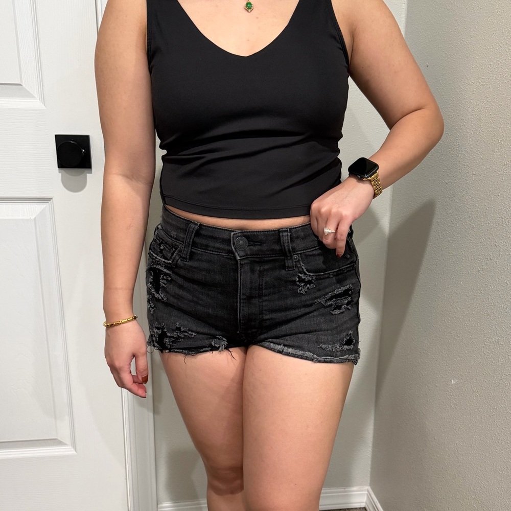 American Eagle Outfitters Charcoal Denim Shorts